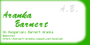 aranka barnert business card